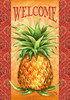 Elegant Pineapple Welcome Southern Hospitality 18 X 12 Inch Garden Flag