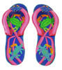 Tropical Beach Blue Flip Flop Crabs Haitian Wall Decor Pair