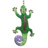 Tropical Gecko Green and Purple Lizard Fan Light Pull