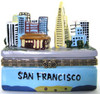 City of San Francisco California City View Hinged Trinket Box phb