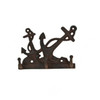 Cast Iron Coastal Ship's Anchor Key Hooks Wall Decor