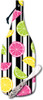 Zebra Stripe Citrus Lime Lemon Wine Bottle Shaped Glass Cheese Server Spreader