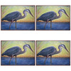 Low Country Coastal Blue Heron Placemats Set of 4