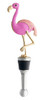 Forever Pink Flamingo Wine Bottle Stopper Enameled Painted Metal