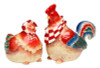 Country Hen and Rooster in Bandanas Farm Animals Salt and Pepper Shaker