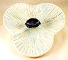 Ocean Nautical Blue Crab and Shell Dip Serving Tray