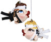 Martial Arts Kissing Fish Holiday Ornaments Set of 2 Katherines Collection