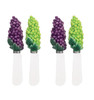 Tuscan Napa Valley Wine Grapes Spreader Set of 4