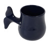 Navy Blue Whale Tail Coffee Latte Tea Ceramic Mug 16 Ounces