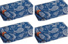 Sapphire Blue and White Paisley Print Placemats Set of 4