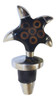 Starfish Wine Topper Recycled Aluminum and Bamboo