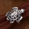 Elegant Coastal Sea Turtle Napkin Rings Set of 4 Metal Aluminum