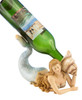 Lovely Mermaid of the Sea Wine Bottle Holder 8 Inch Resin Figurine