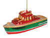 River Boat Cruiser Blown Glass Christmas Holiday Ornament