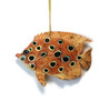 Caribbean Reef Orange and Black Tropical Fish Ornament 4 Inches 42