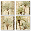 Key West Tropical Palm Trees Absorbent Coasters Set of 4