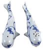 Blue and White Ocean Whales Salt and Pepper Shakers Set