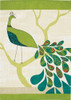 Pretty Peacock Bird Paisley Print Kitchen Dish Towel