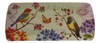 Birds and Bees Floral Beauty 15 Inch Oblong Melamine Serving Tray