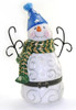 Winter Snowman Snow Man Knit Cap Scarf Trinket Box phb
