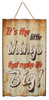 Its the Little Things That Make Life Big Metal Wall Sign 26 Inches
