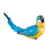 Blue Macaw Parrot Tabletop Figurine Blue and Yellow 8.75 Inches Resin