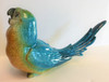 Blue Macaw Parrot Tabletop Figurine Blue and Yellow 8.75 Inches Resin