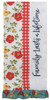 Country Fresh Family Lasts a Lifetime Embroidered Kitchen Tea Towel Cotton