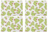 Coronado Cactus Placemats Set of 4 Kitchen or Dining Green and Pink