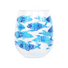 Dennis East School of Fish Stemless Acrylic Wine Glass 16 Ounces