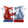 Squirrels Family Tree is Full of Nuts Ceramic Salt and Pepper Shakers Magnetic