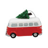 Beachcombers Red and White Van with Christmas Tree on Top Holiday Ornament