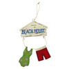 Beachcombers Beach House Swimsuit and Trunks Christmas Ornament Wood and Metal
