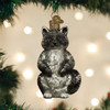 Old World Christmas Vintage Inspired Raccoon Holiday Ornament Glass