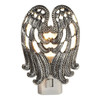 Midwest Silver Angel Wings Night Light 7 Watt Electric Zinc Alloy