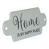 Home is My Happy Place Enameled Metal Wall Plaque 11 Inches