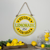 Ice Cold Lemonade for Sale Round Metal Wall Plaque 12 Inches
