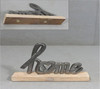 Home Letters with Heart Cutout Tabletop Figurine Metal 10 Inches