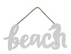 Beach and Seahorse Cut Out Wall Hanging Sign Wood 16 Inches