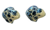 Frog Salt and Pepper Shakers Porcelain Blue and White Handpainted