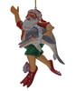 December Diamonds Diver Sea Diving Santa with Dolphin Christmas Ornament