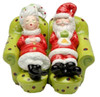 Santa and Mrs Claus Chilling On the Sofa Salt and Pepper Shaker Set