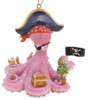Cape Shore Big Pink Octopus Pirate Treasure Box Christmas Holiday Ornament Resin