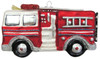 Christmas by Krebs Fireman Firefighter Fire Engine Truck Glass Ornament
