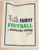 Mud Pie Faith Family and Football Fun Game Day Towel 22.5 Inches