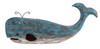 Beachcombers Ocean Blue Whale Tabletop Figurine 16 Inches Wood