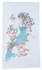 Kay Dee Let Sea Set You Free Mermaid Embroidered Flour Sack Kitchen Dish Towel