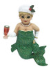 December Diamonds Glitzy Miss Holly Green Mermaid Christmas Holiday Ornament