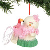 Snow Birds Flamingo Holiday Ornament Snowpinions Beached Collection