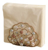 Coastal Clam Shell Faux Pearls Napkin Holder Grasslands Road